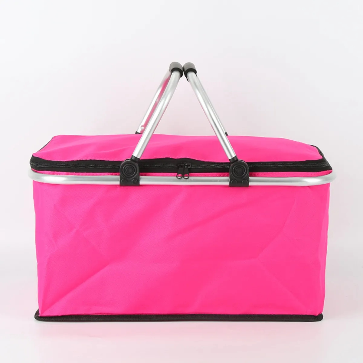 Foldable Picnic Basket With Lid 1