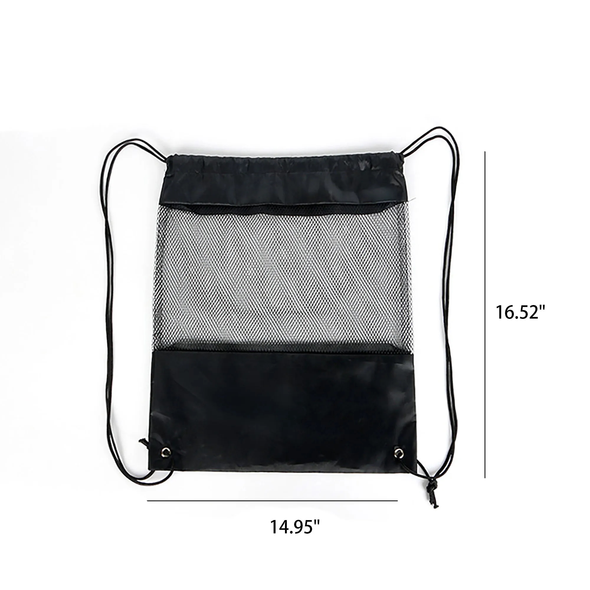 Mesh Drawstring Backpack Bag 3