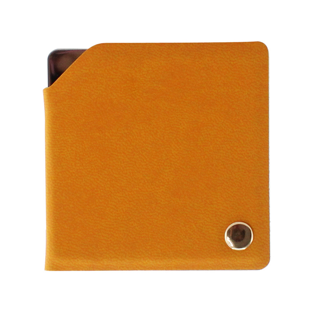 Portable stainless steel rotatable square makeup mirror 8