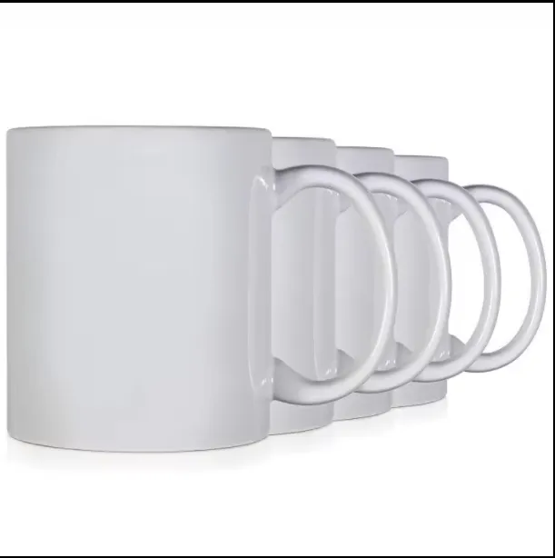 Coffee Mug White Ceramic Cup With Handle 4