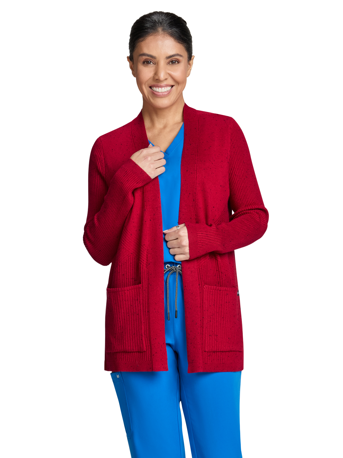 koi - Essentials - Women's Two-Pocket Geometric Knit Kori Sweater