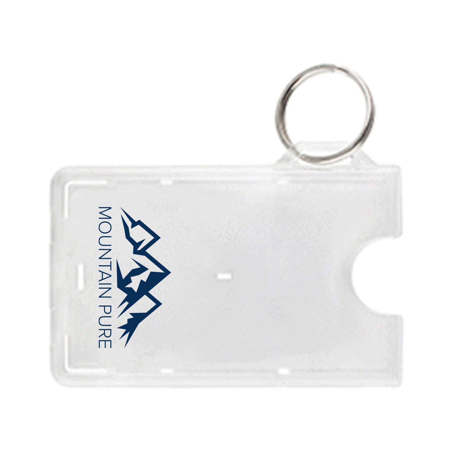 3.50" W x 2.13" H - Horizontal Rigid Card Holder (1 Color Imprint) 1