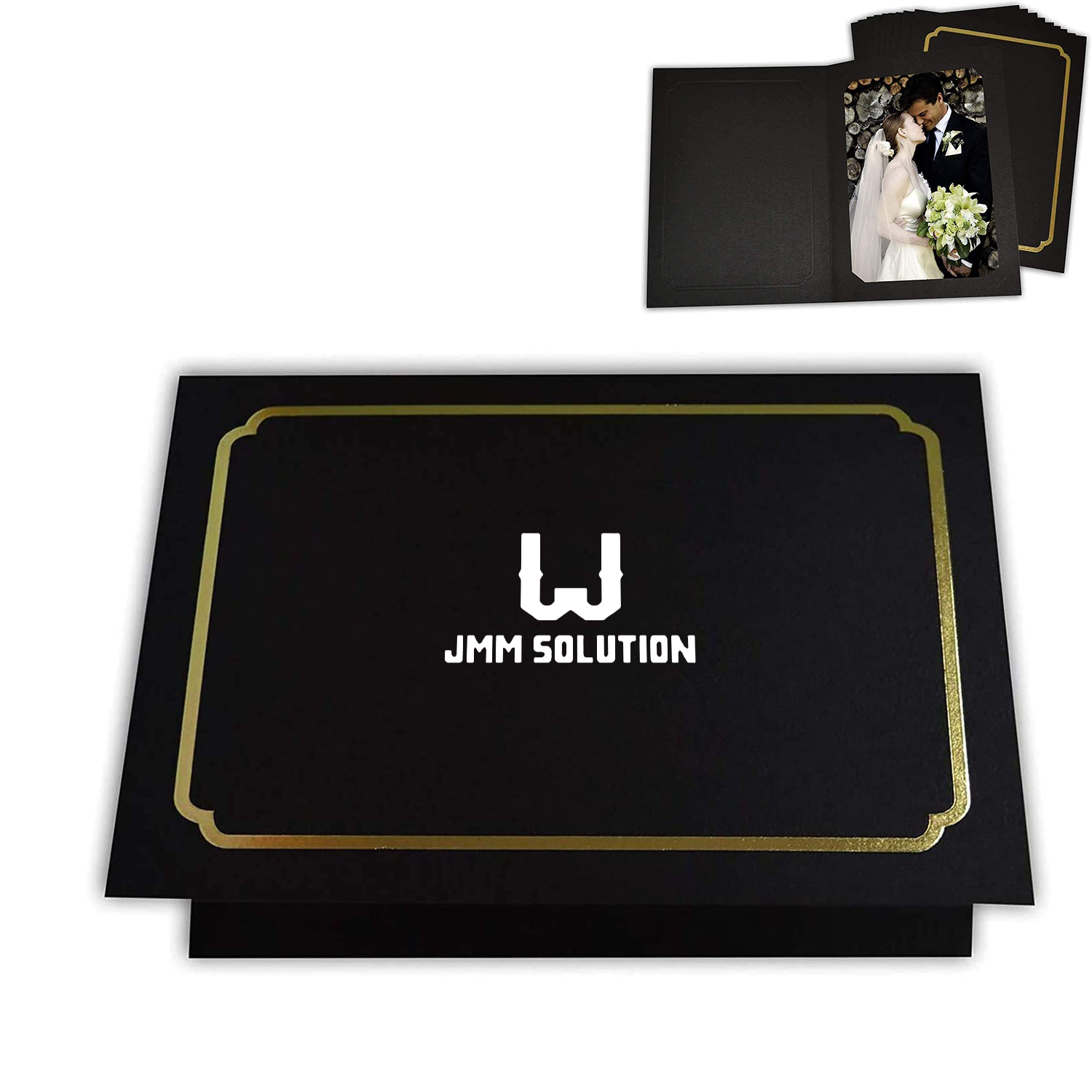 Foil Stamped Paper Photo Folder Frame