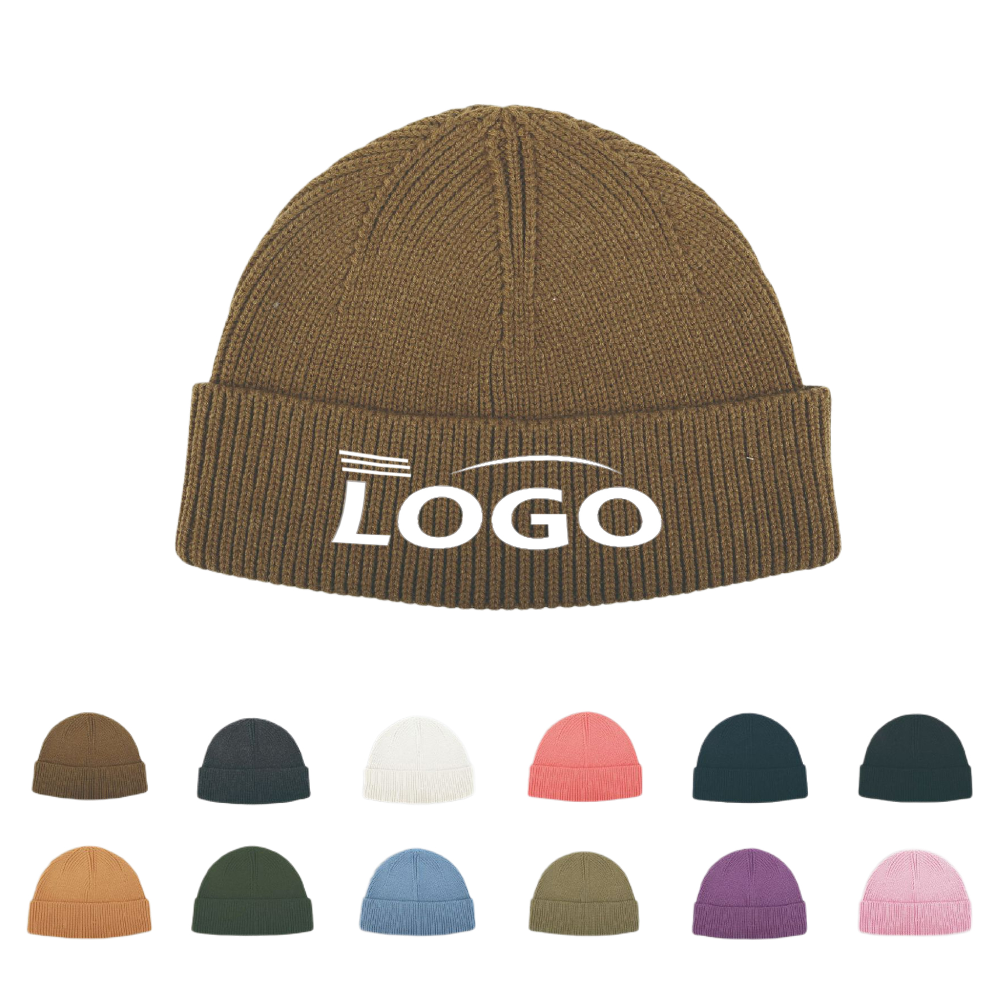 MOQ 50PCS Customizable Knitted Beanie Hat 6