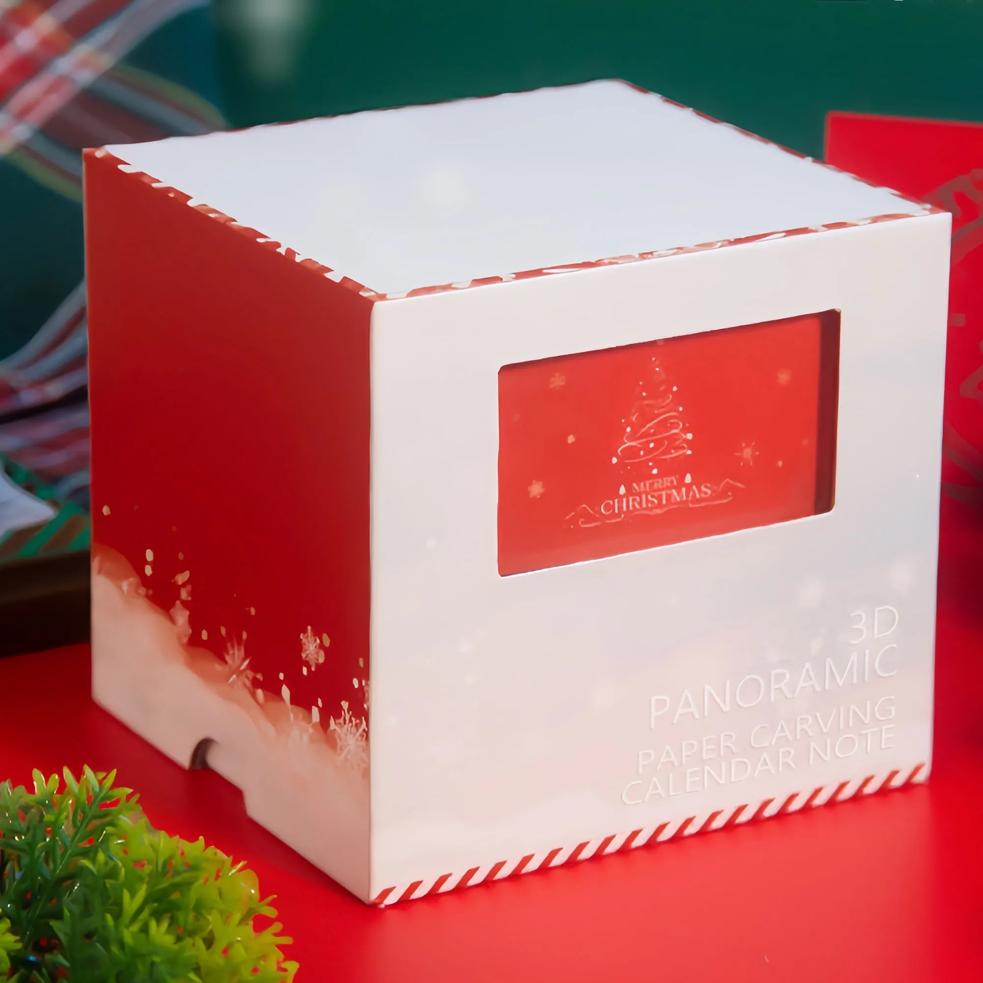 Panoramic 3D Paper Cut Desk Calendar With Tearable Notes 1