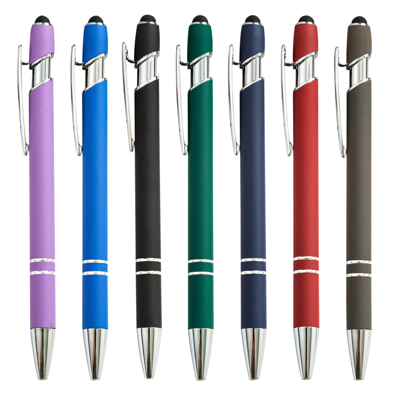 2 In 1 Stylus Retractable Ballpoint Pen with Stylus tip 2