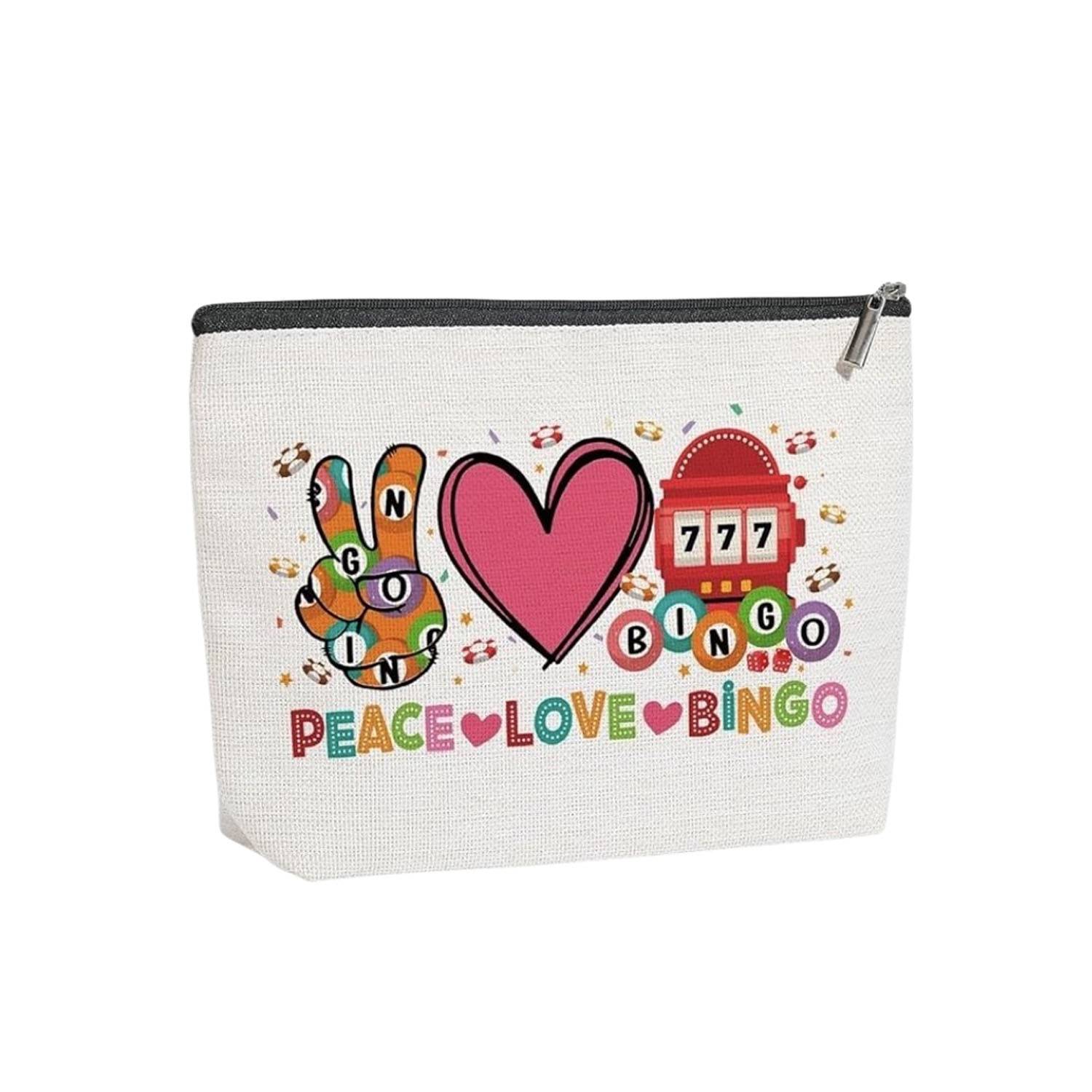 Compact Waterproof Linen Cosmetic Bag for Golf Lover 8