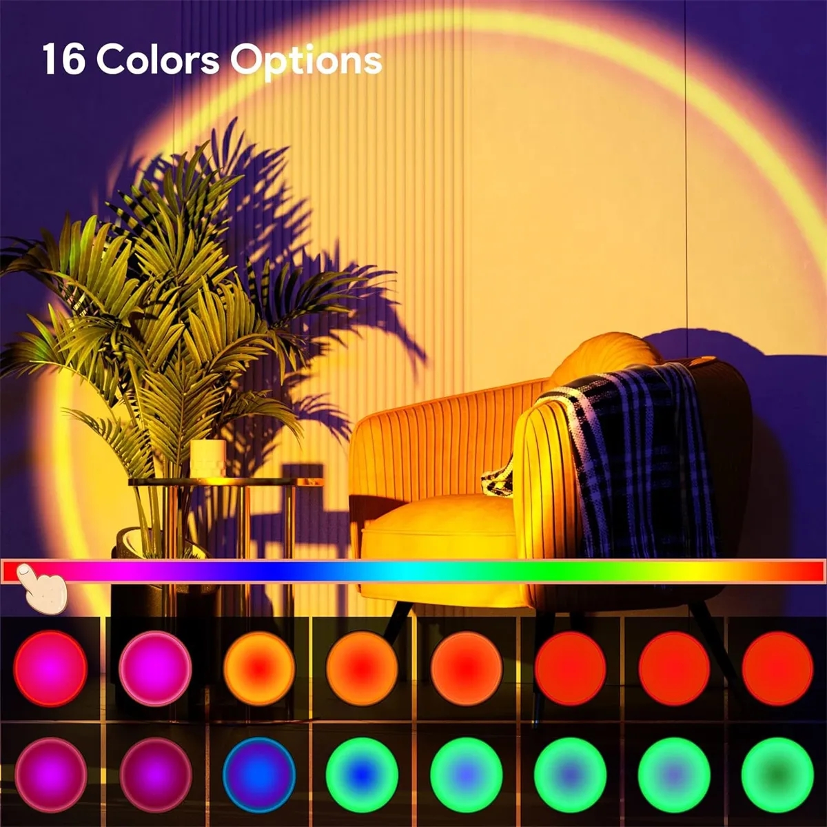 Sunset Projection Lamp with Remote 16 Colors 4