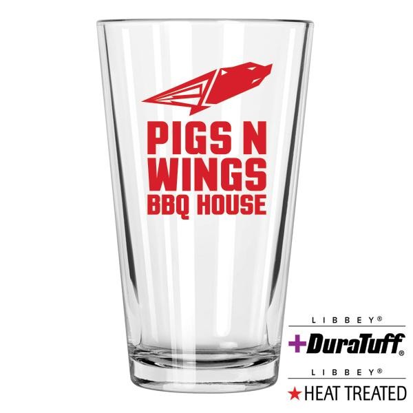 16 oz Heat Treated Mixing Glass Digital Full Color Printed