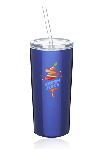 16 oz. Mira Stainless Steel Tumblers with Straw 5