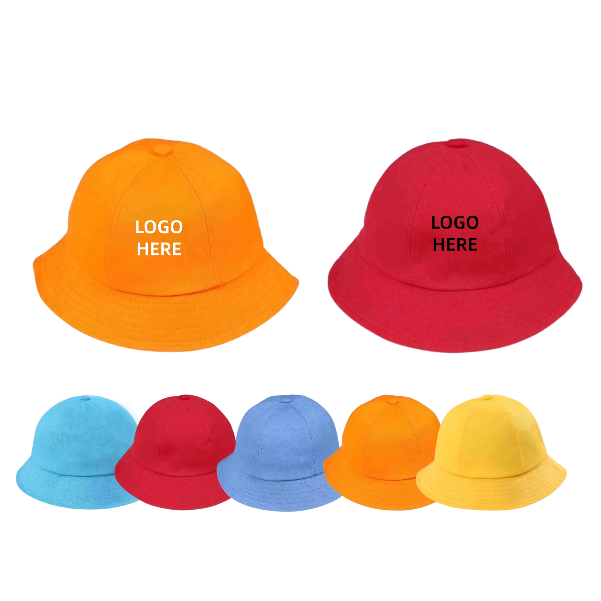 50 MOQ Children Cotton Fisherman Hat 3