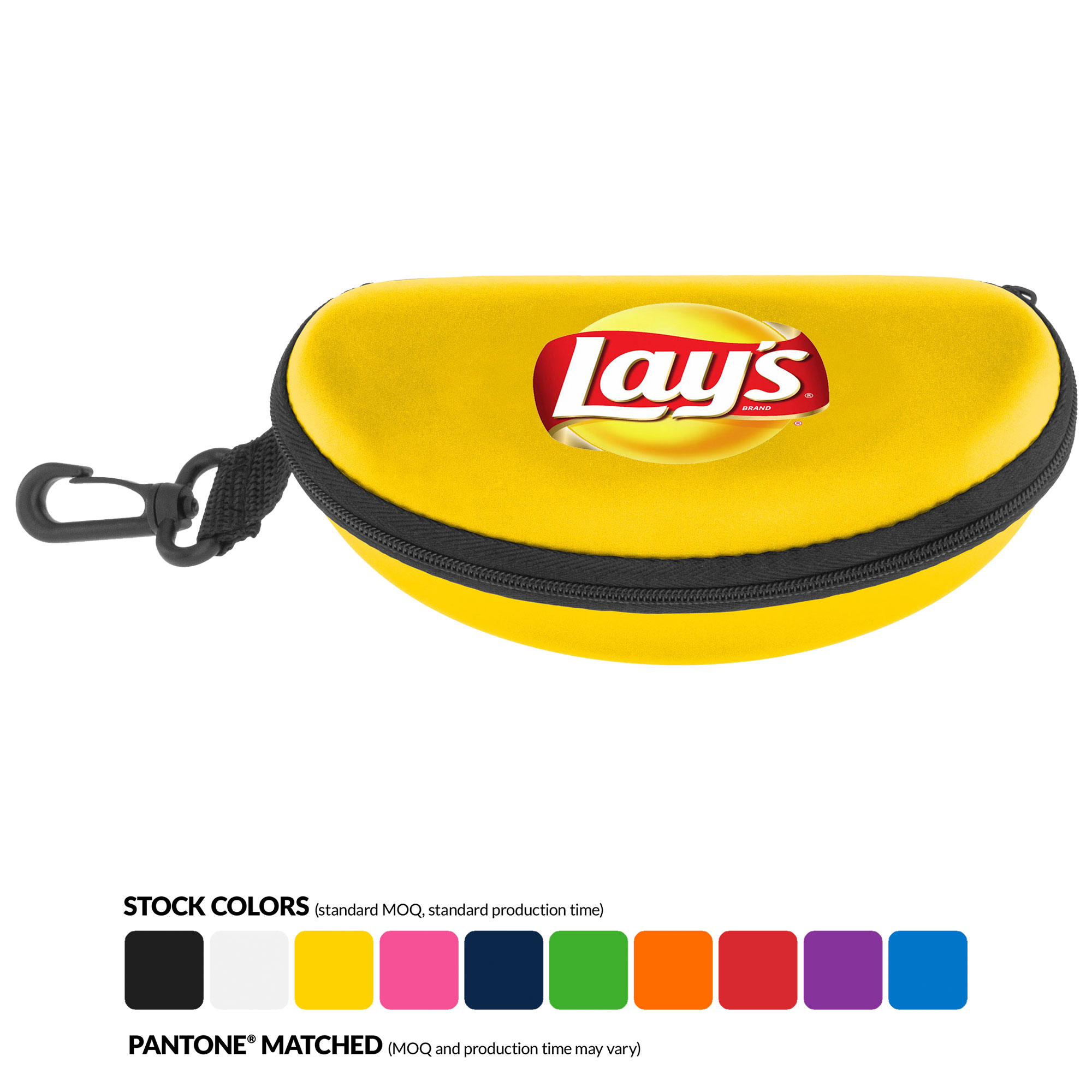 Full-color Sunglasses Hard Case with Zipper and Hook 10