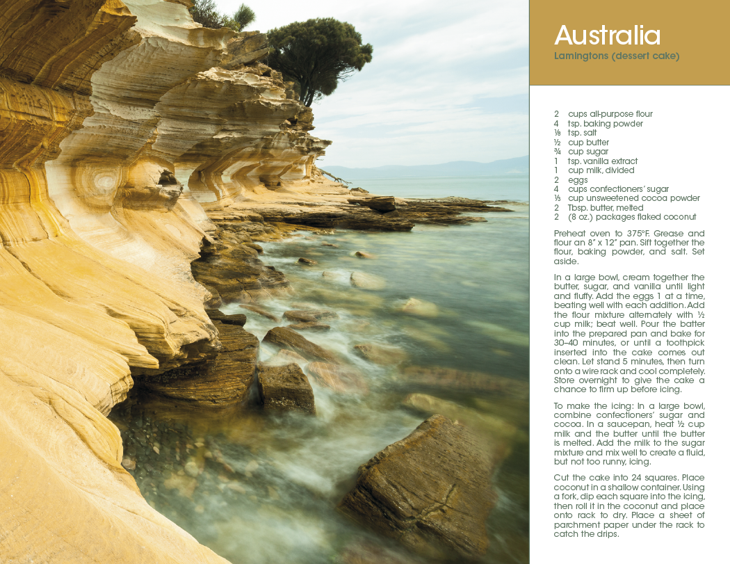 Triumph® Calendars World Scenes with Recipe Calendar 37
