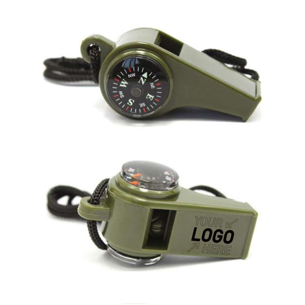 3-in-1 Compass Thermometer Whistle 2