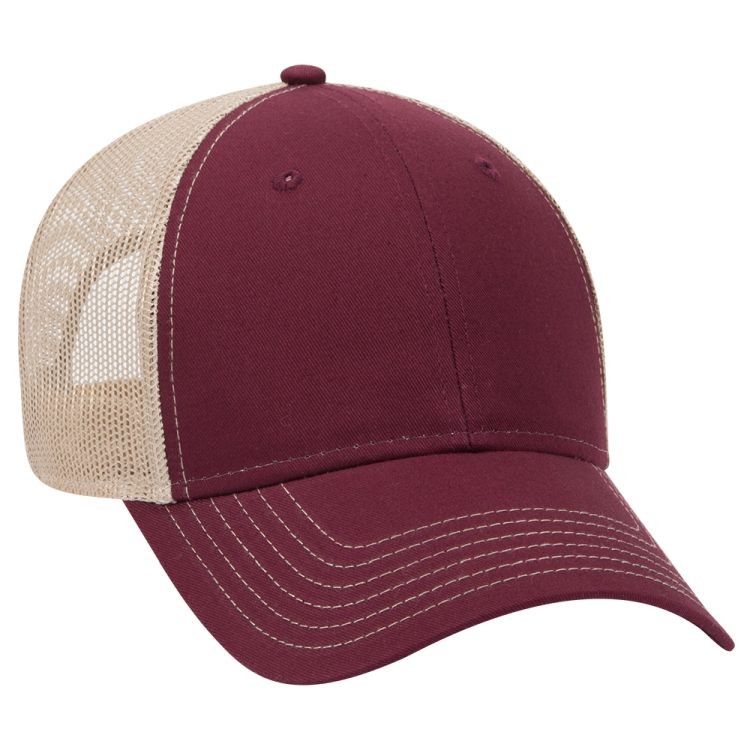 OTTO CAP® 6 Panel Low Profile Mesh Back Trucker Hat 173