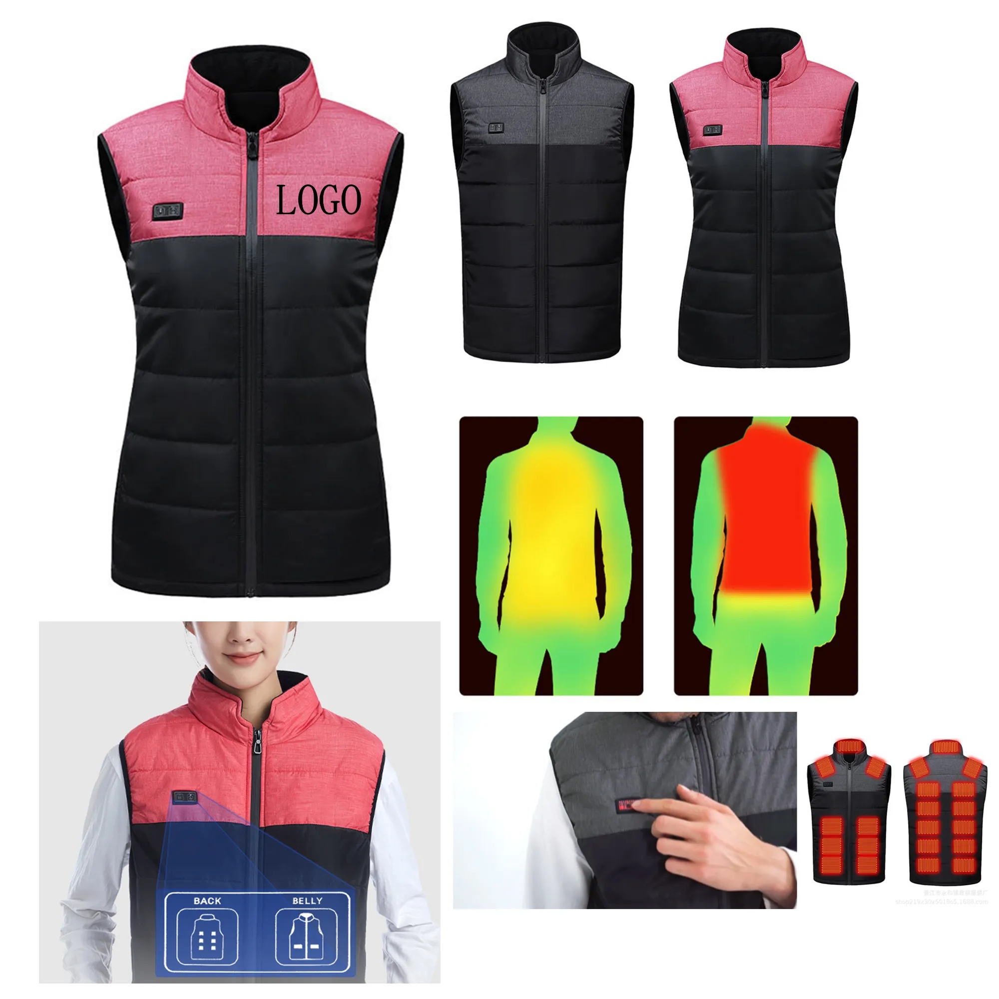Warm Heated Vest Unisex Design 4
