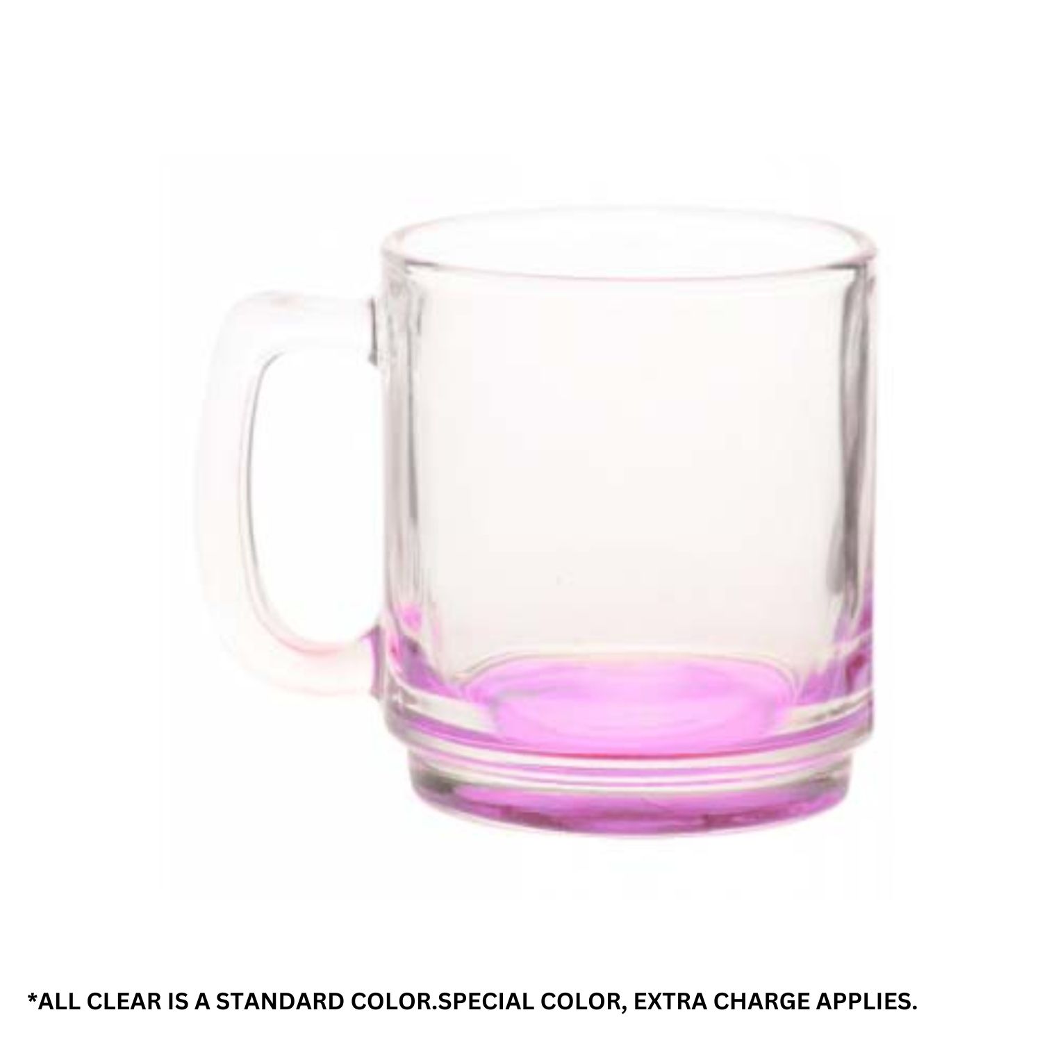 Clear Glass Coffee Mugs, 9 oz. 9