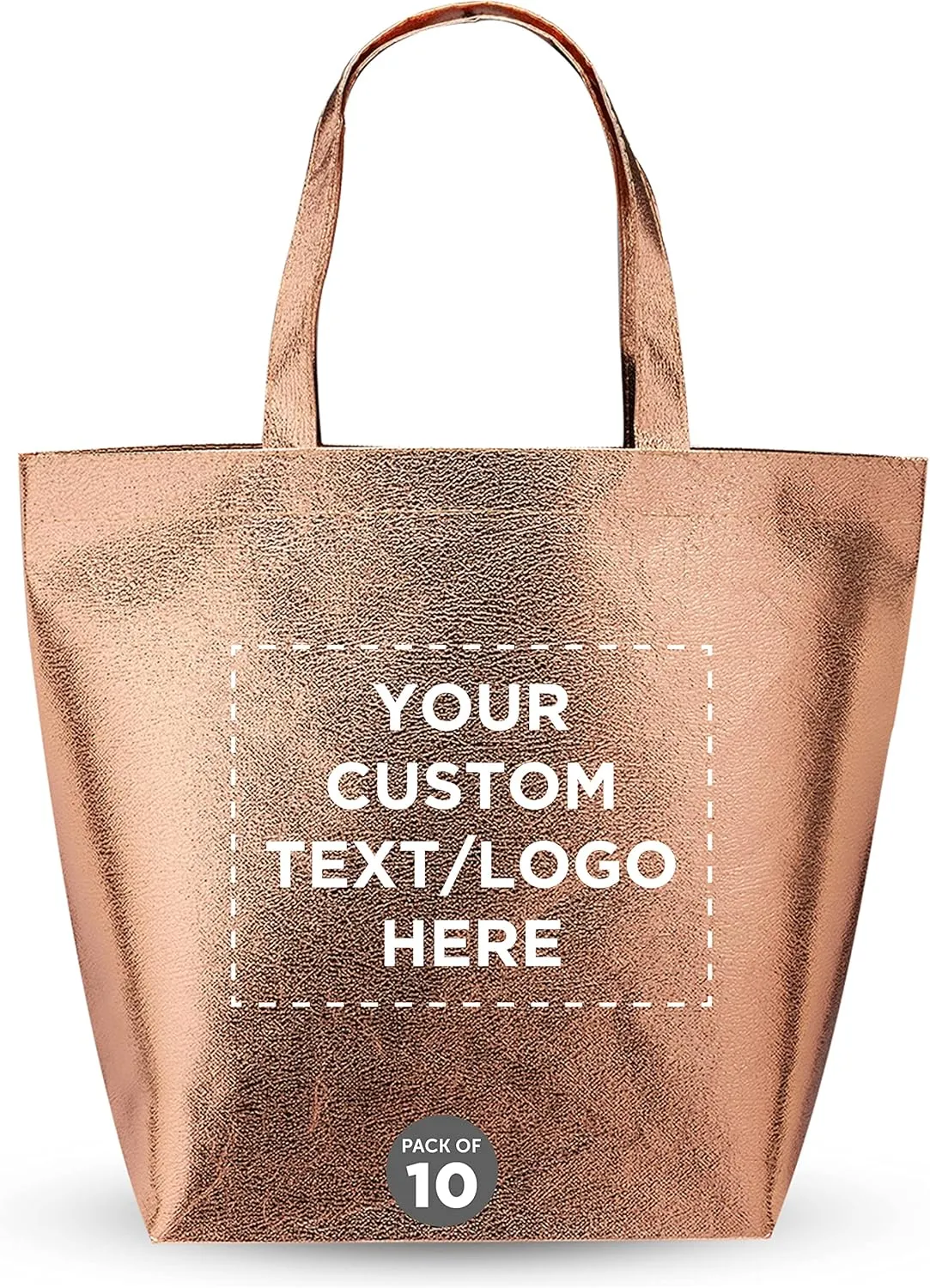 Luxurious Metallic Non-woven Shopping Tote Bag 3