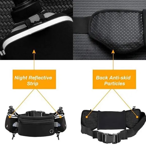 Custom Sports Waist Bag with Water Bottles 2