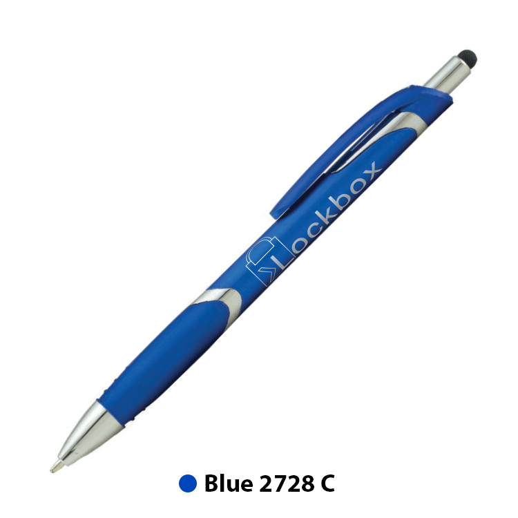 Spectrum Metallic with Stylus Plastic Pen (1 Color Imprint) 2
