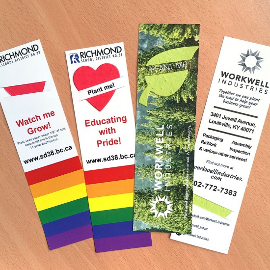 Double-Sided Large Eco Bookmark with Slot 1