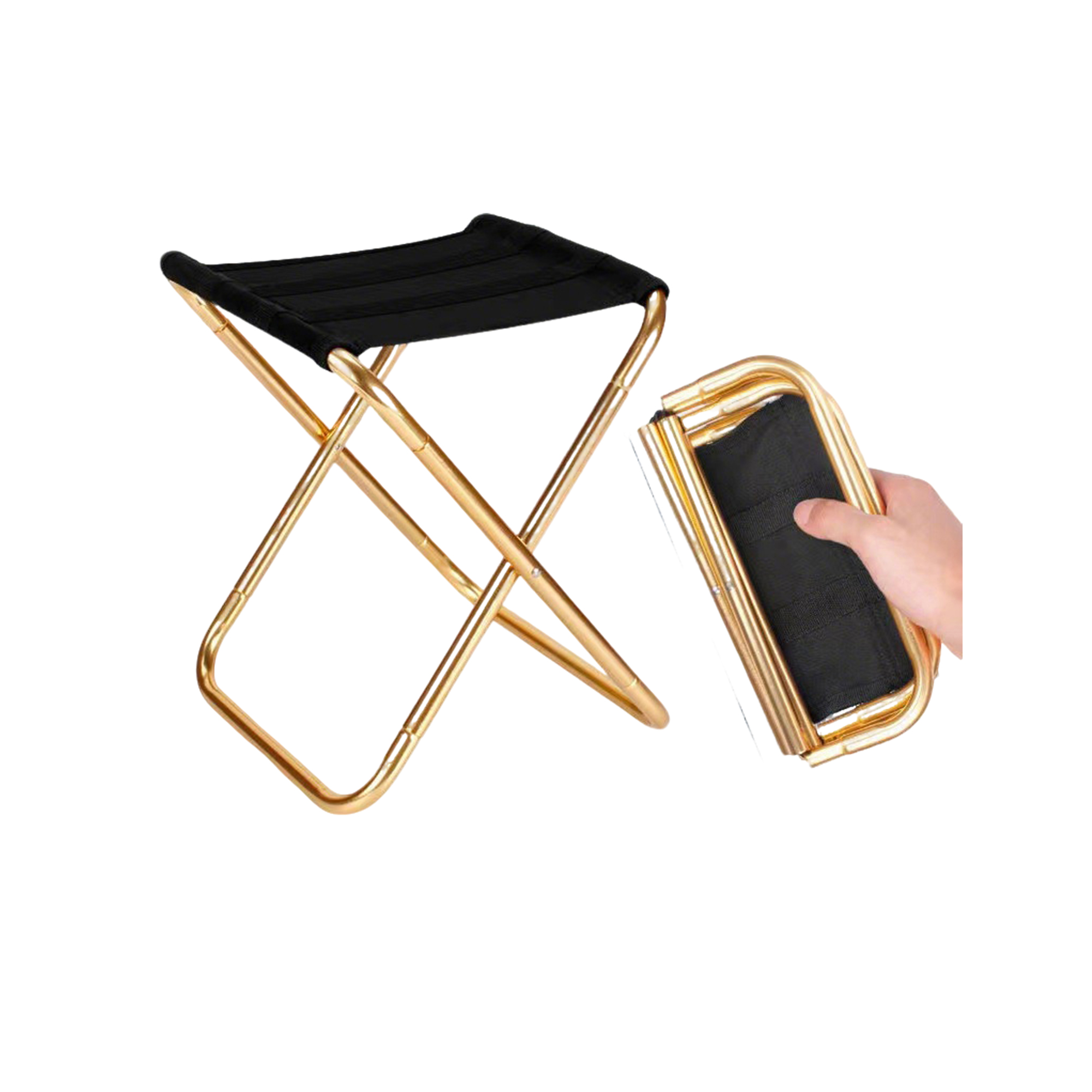 Portable Folding Camping Stool With Oxford Seat 3