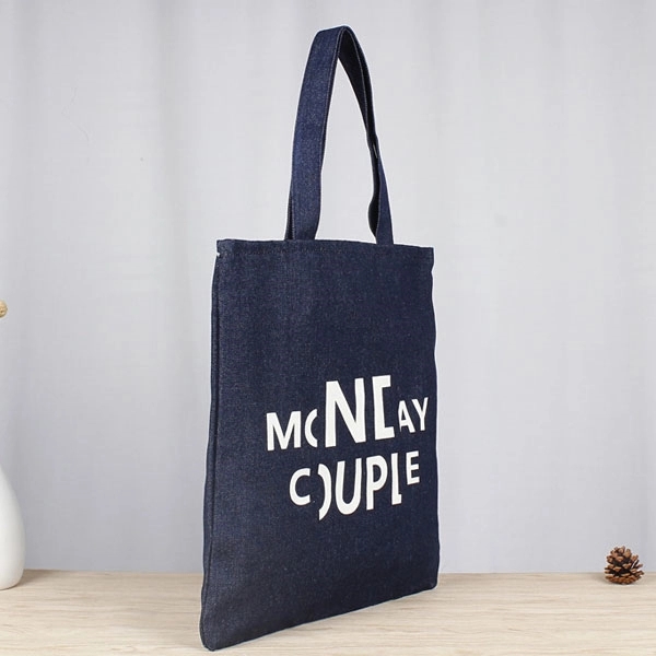 Durable Denim Shopping Tote Bag, custom tote bag with logo imprint 6