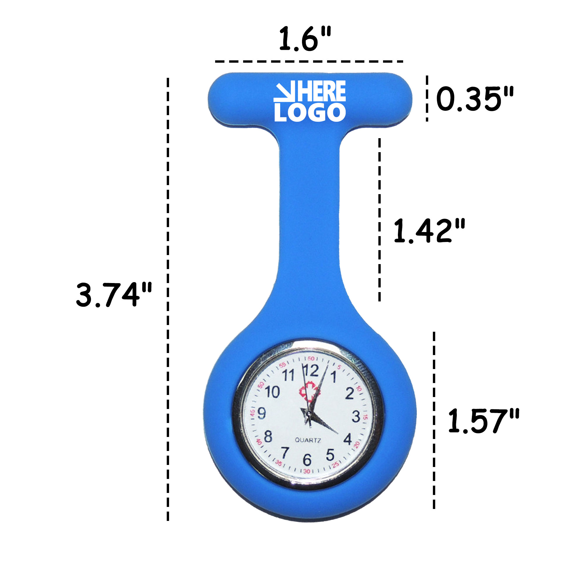 Silicone Waterproof Nurse Watch 3