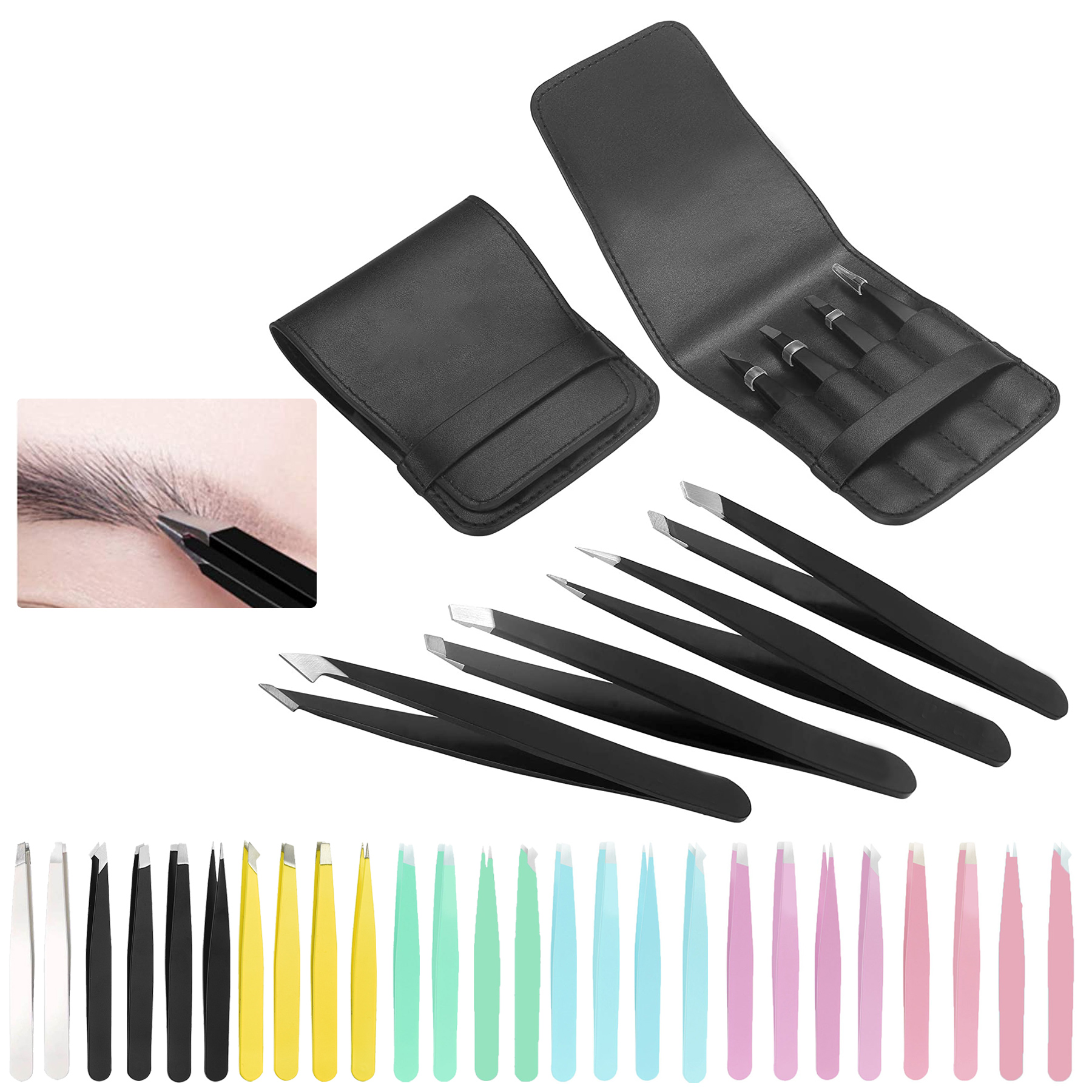 Professional Stainless Steel Tweezers Set 1