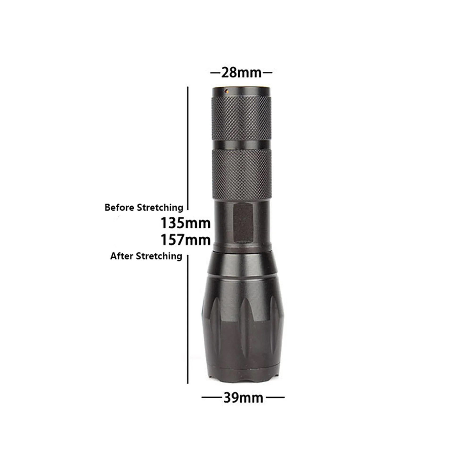 Telescopic Zoom LED Flashlight 2