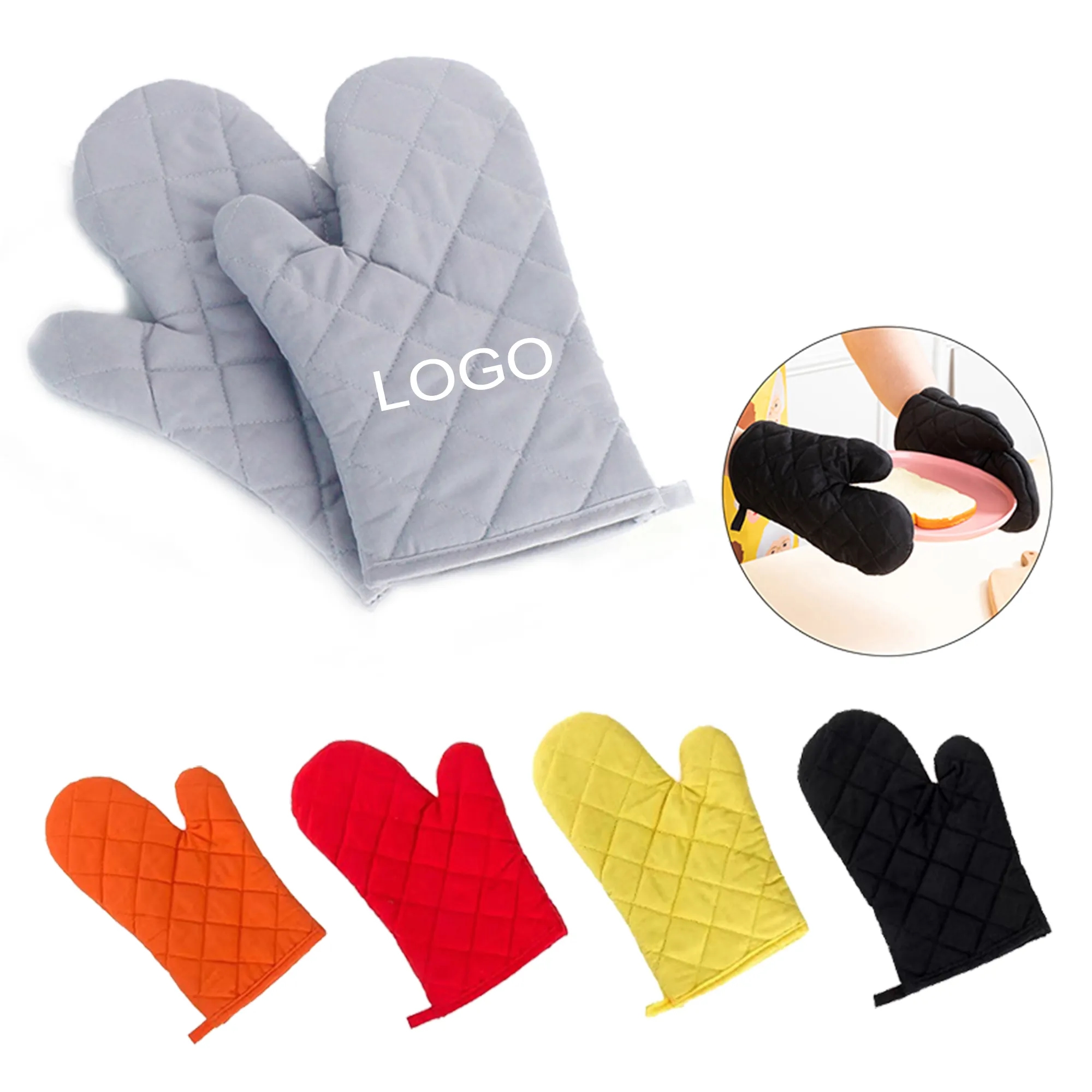 Colorful Oven Mitts for Baking & Microwave Use 3