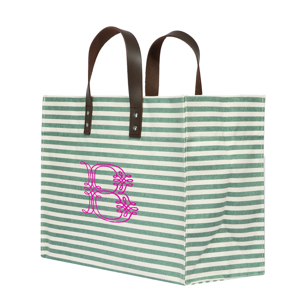 20 Oz. Super Heavy Canvas Stripe Manhattan Tote Bag 2