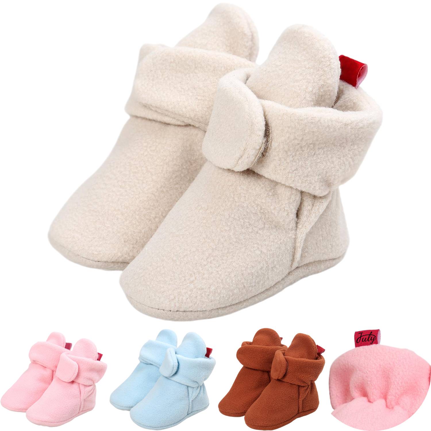 Baby Soft Sole Cotton High Top First Walker Shoes 3