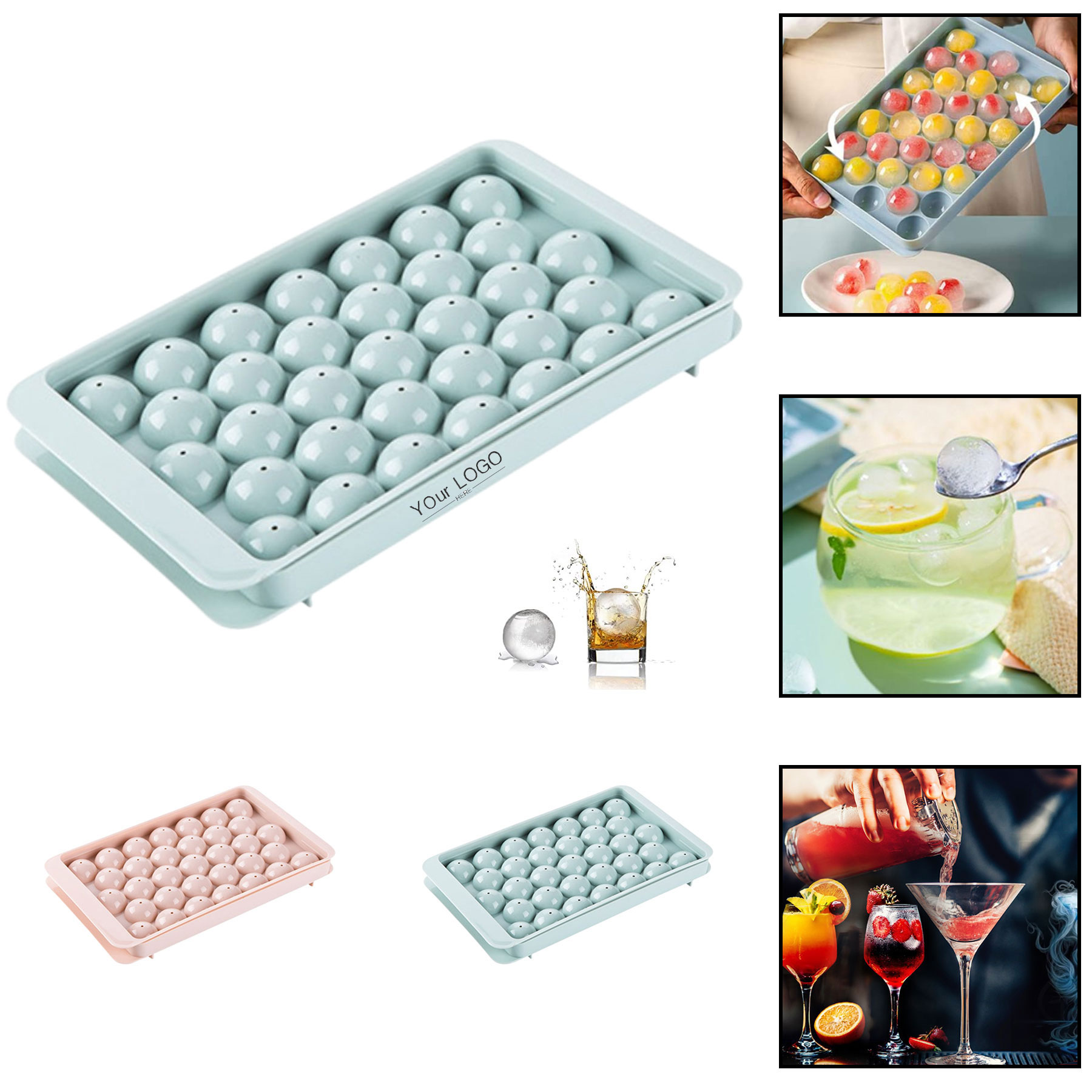 Round Ice Cube Tray 2