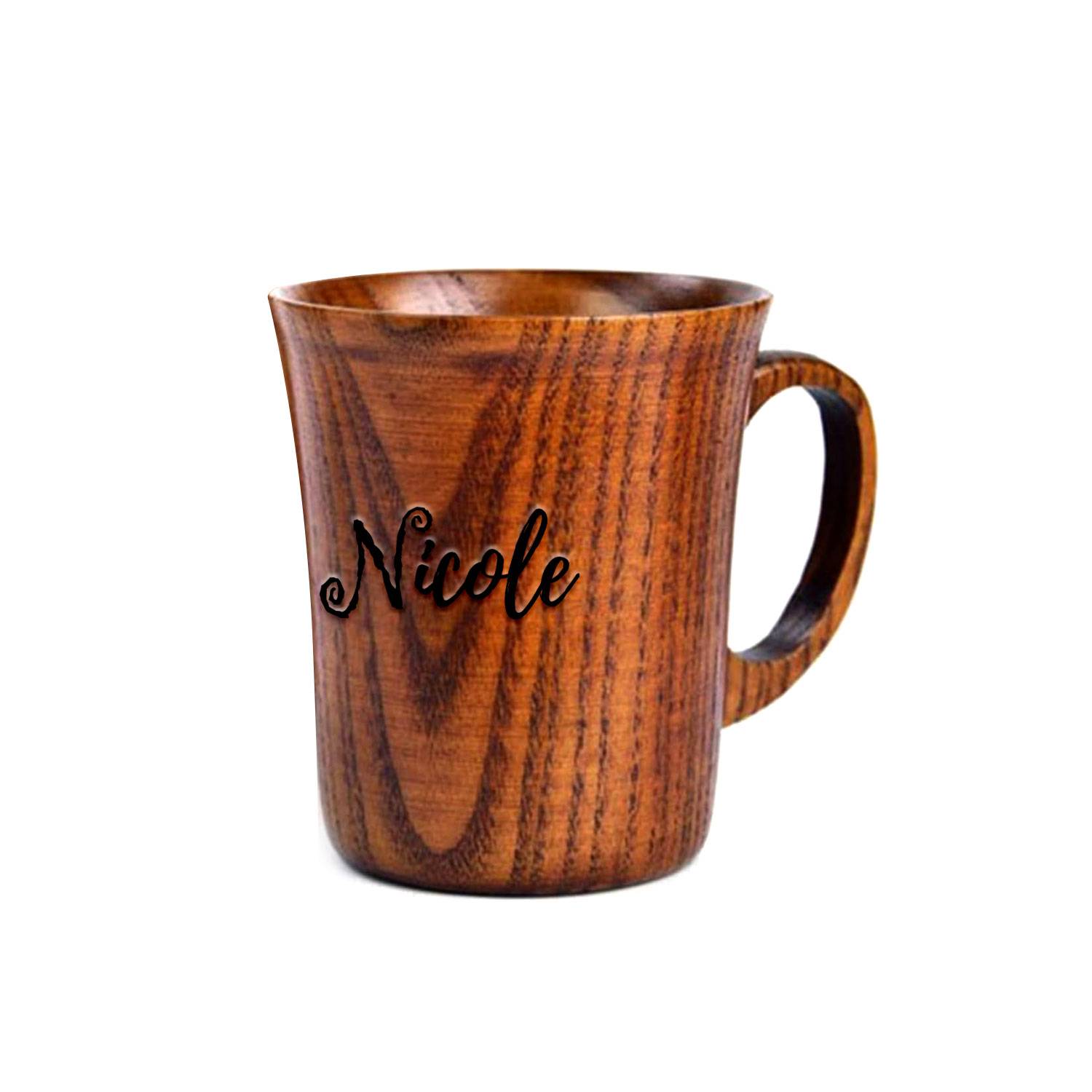 9oz Wooden Coffee Mug 2