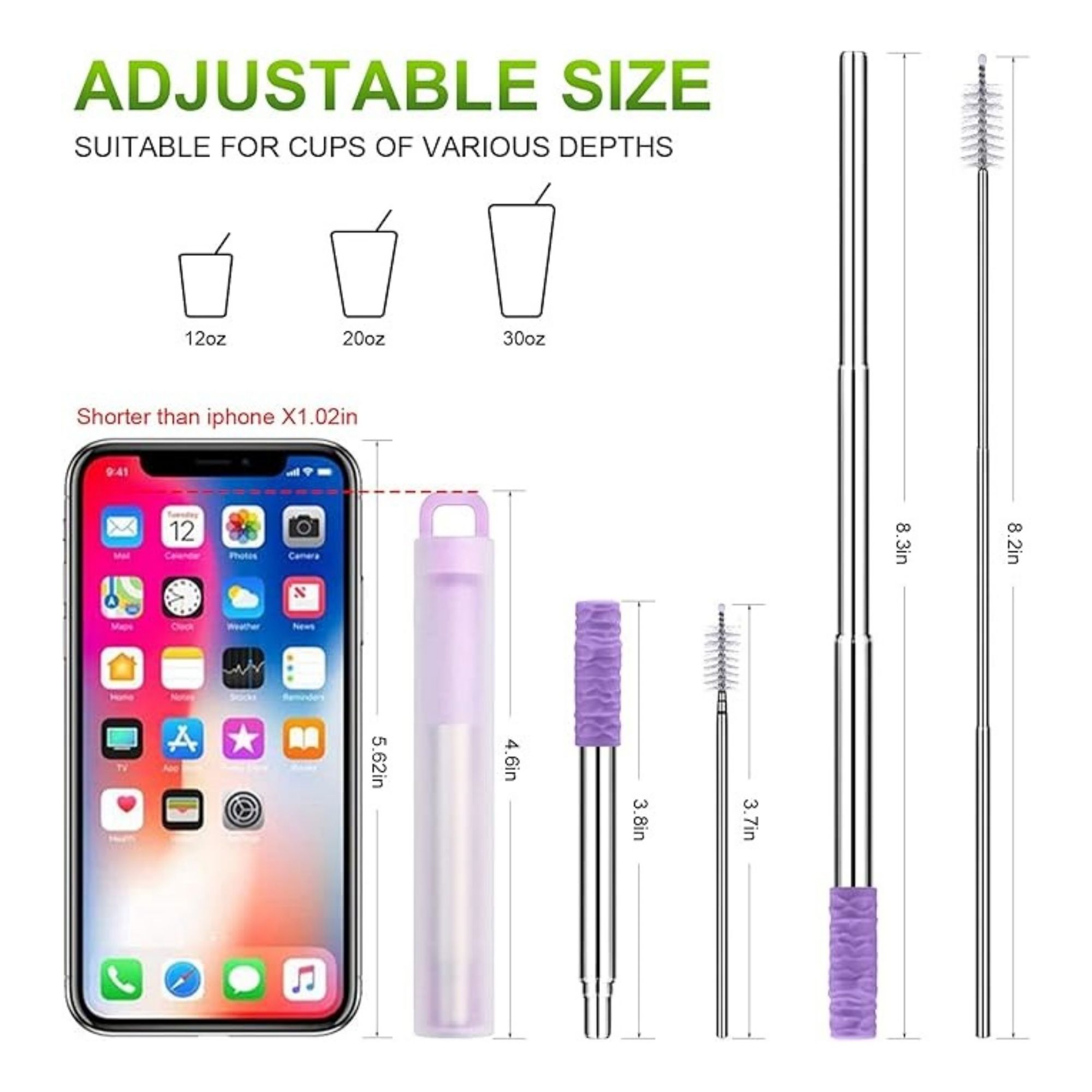 Stainless Steel Straw Travel Case 3