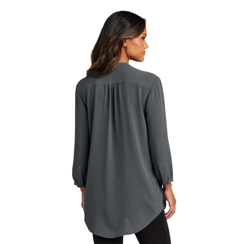 Port Authority Ladies 3/4-Sleeve Textured Crepe Tunic 2