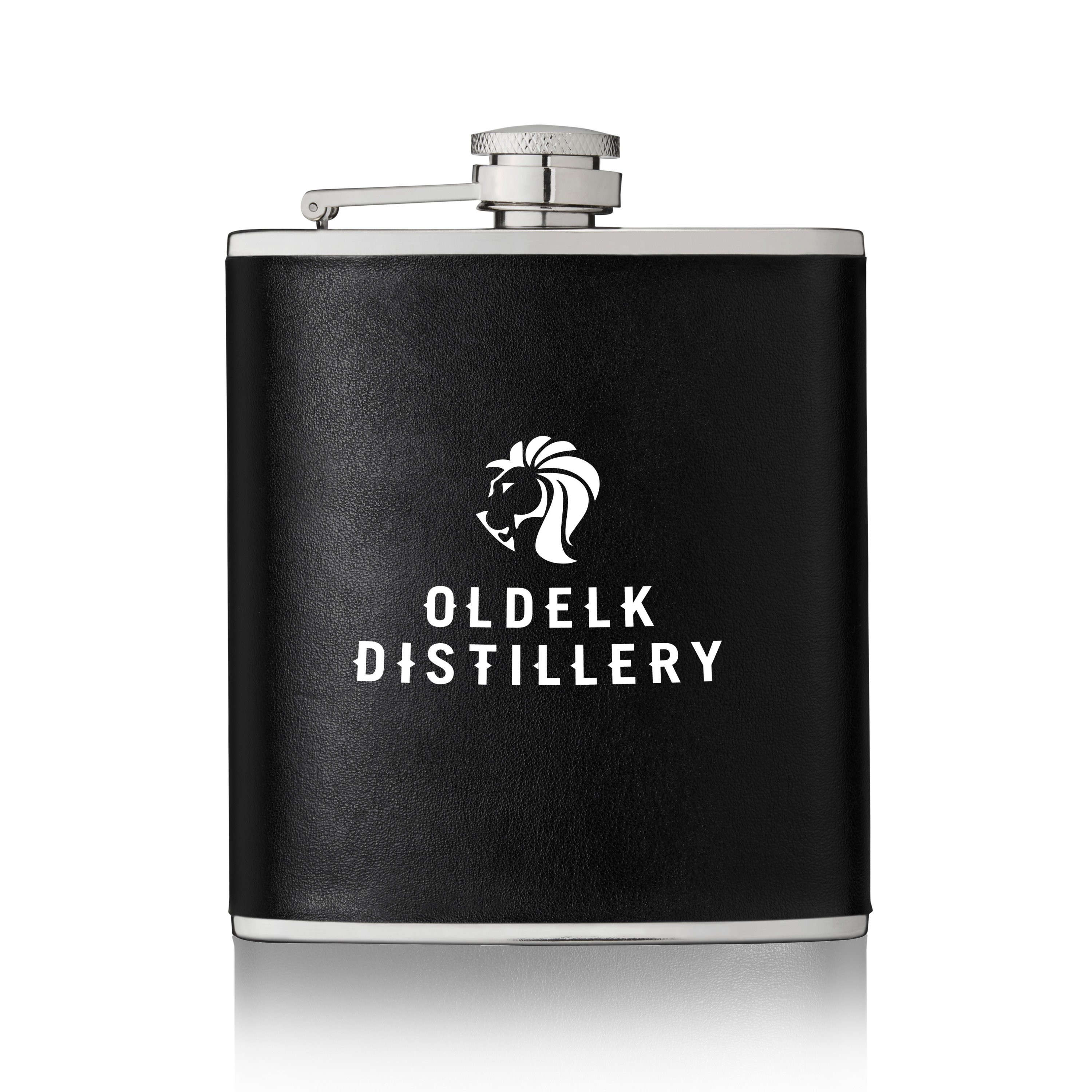 True® Monte Carlo™: 6 oz Faux Leather Flask 8