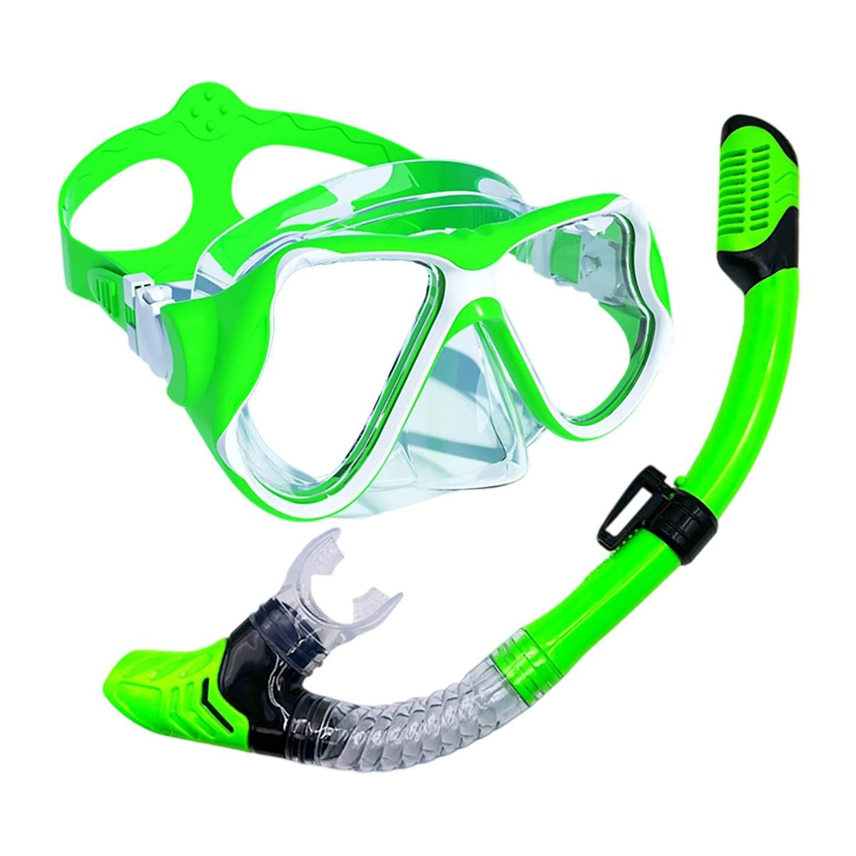 Lightweight Plastic Snorkel Set for Underwater Adventure 8