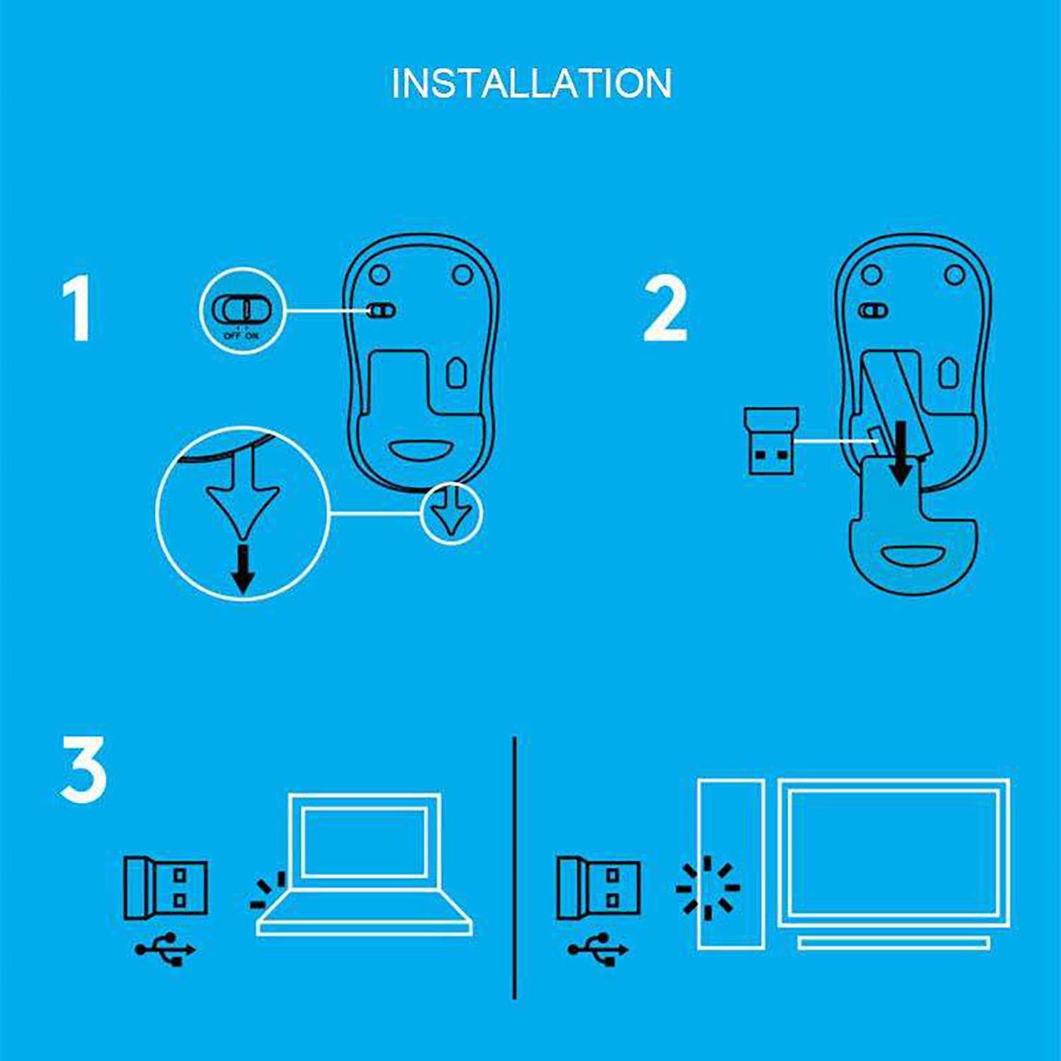 Silent Compact Wireless Plastic Mouse 5