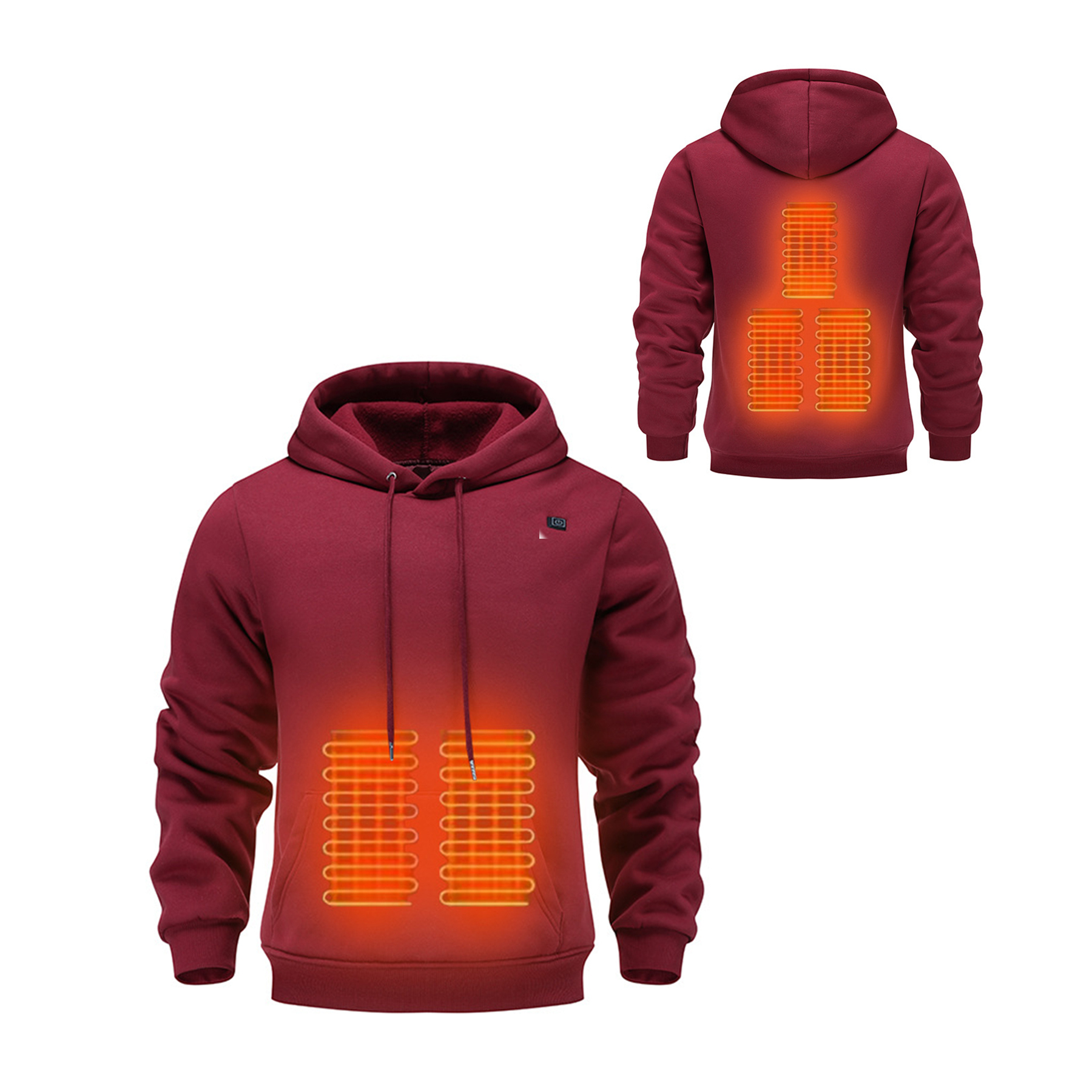 Unisex Heated Hoodie Sweatshirt, custom hoodie or sweatshirt with logo imprint 2