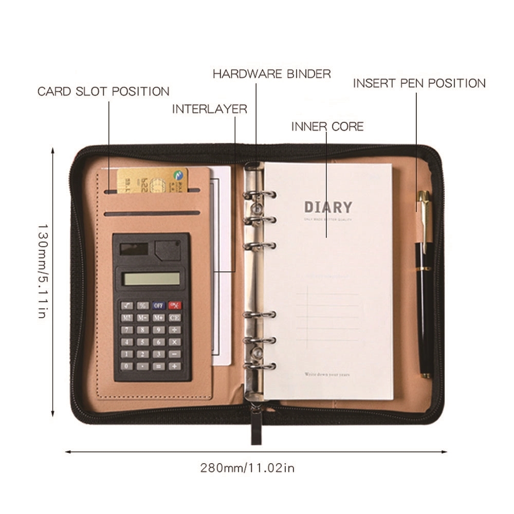 Portable Portfolio with Calculator Binder 5