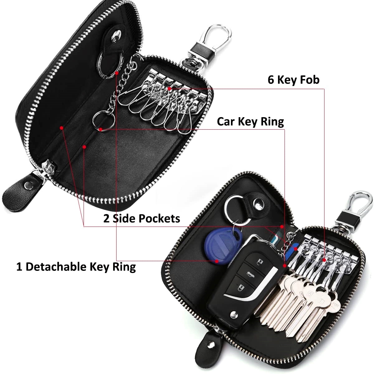 Keychain Case Car Key Holder Wallet 1