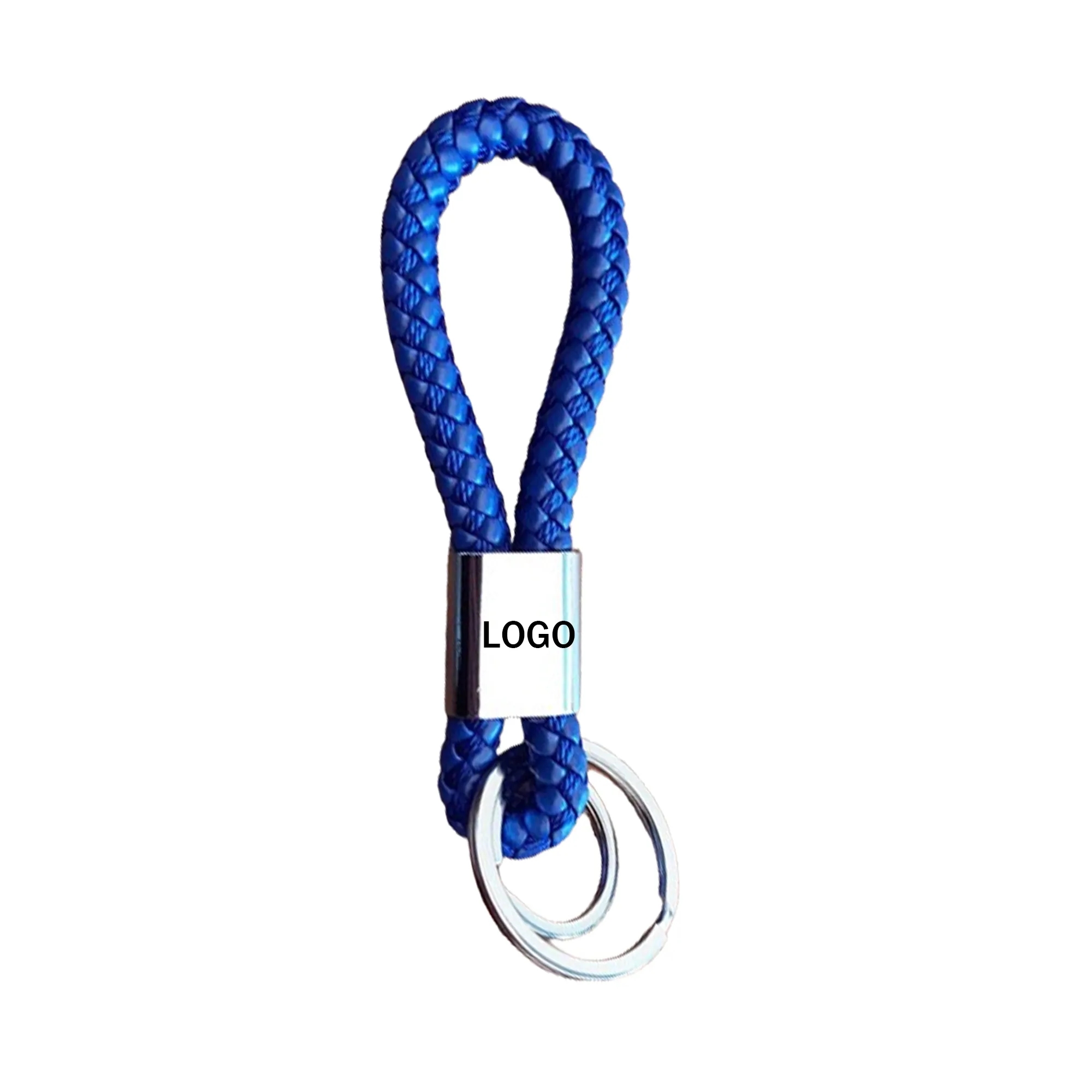 Custom PU Woven Keychain 3