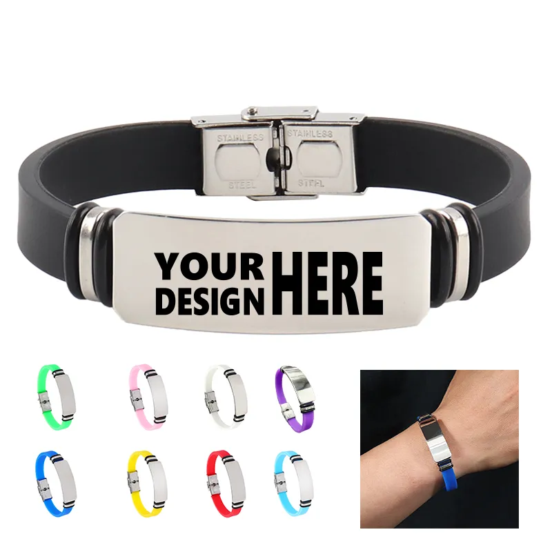 Silicone Stainless Steel Bracelet 2
