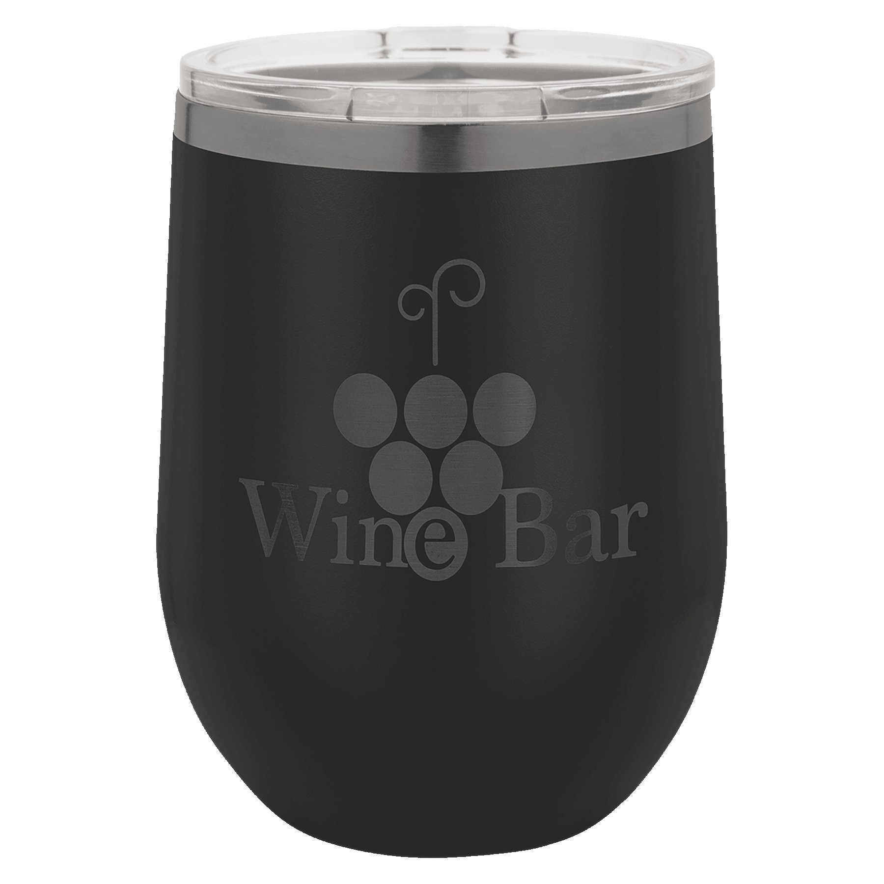 Polar Camel 12 Oz. ION-Plated Ghost Black Stemless Wine Tumbler 10