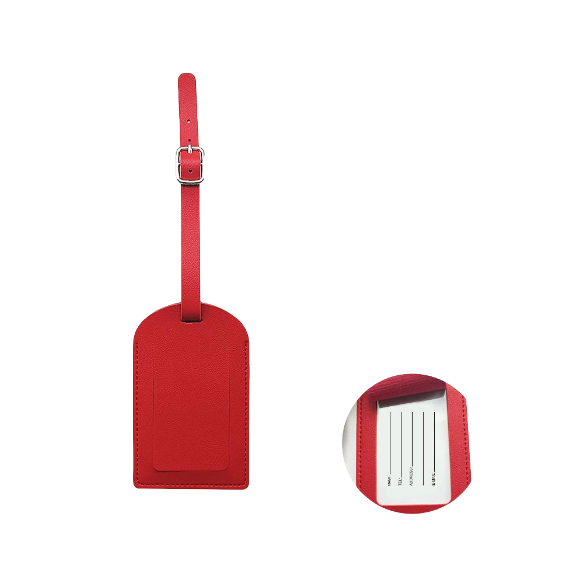 PU Thickened Vertical Flip Cover Boarding Pass Luggage Tag 4