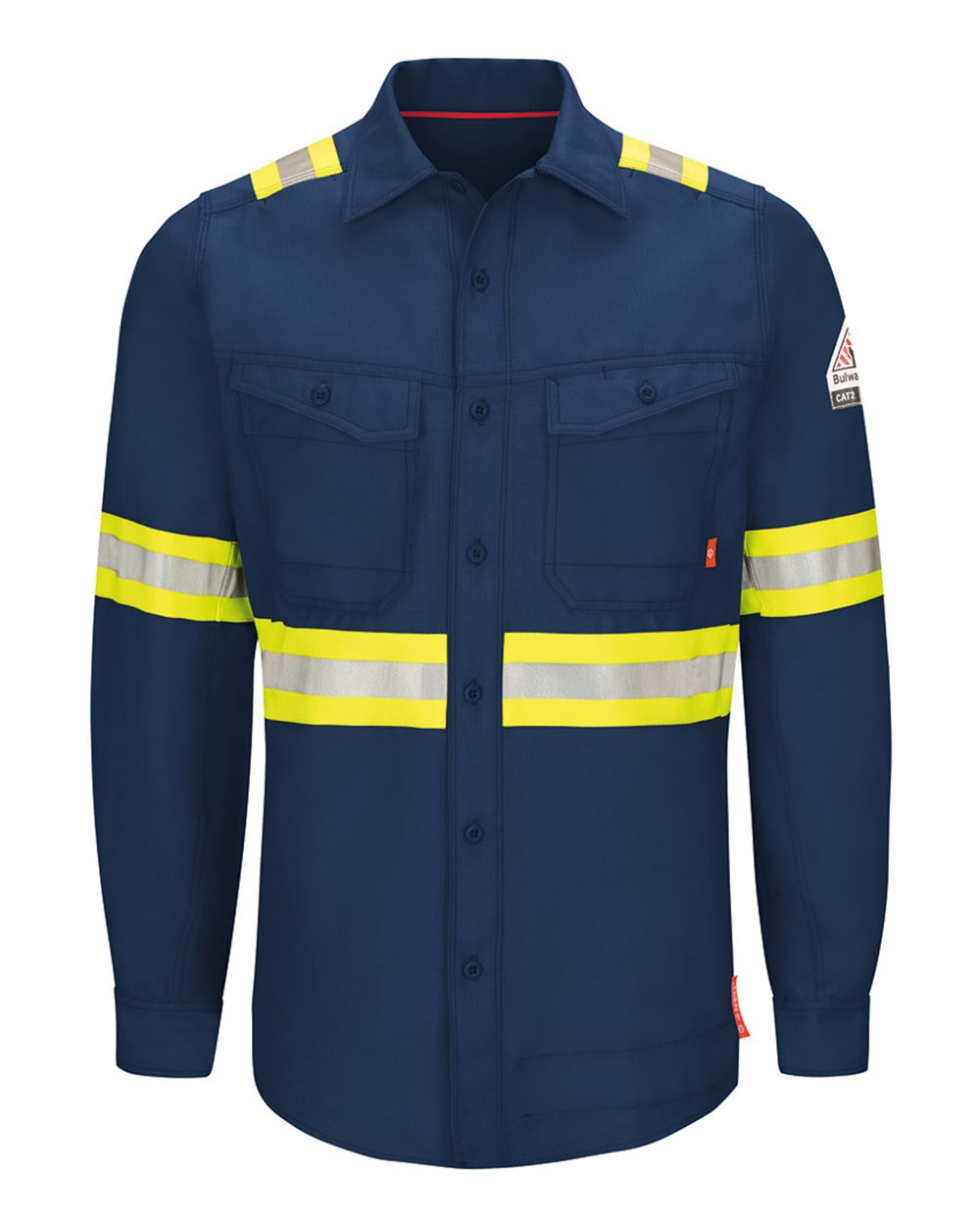 Men's Tall iQ Series® Endurance Enhanced-Vis Work Shirt - QS40ET 3