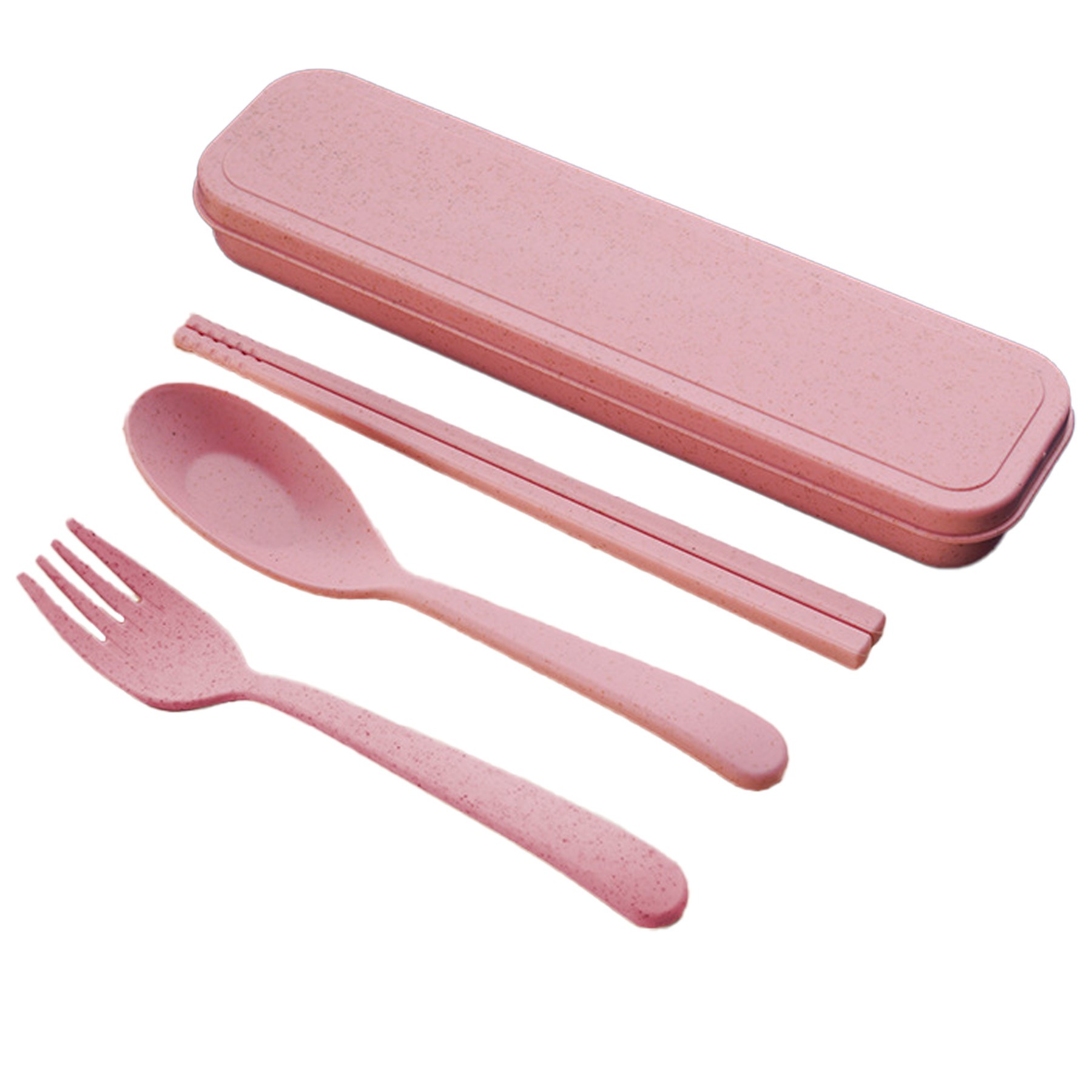 Wheat Straw Forks, Spoons and Chopsticks Plastic Cutlery 1