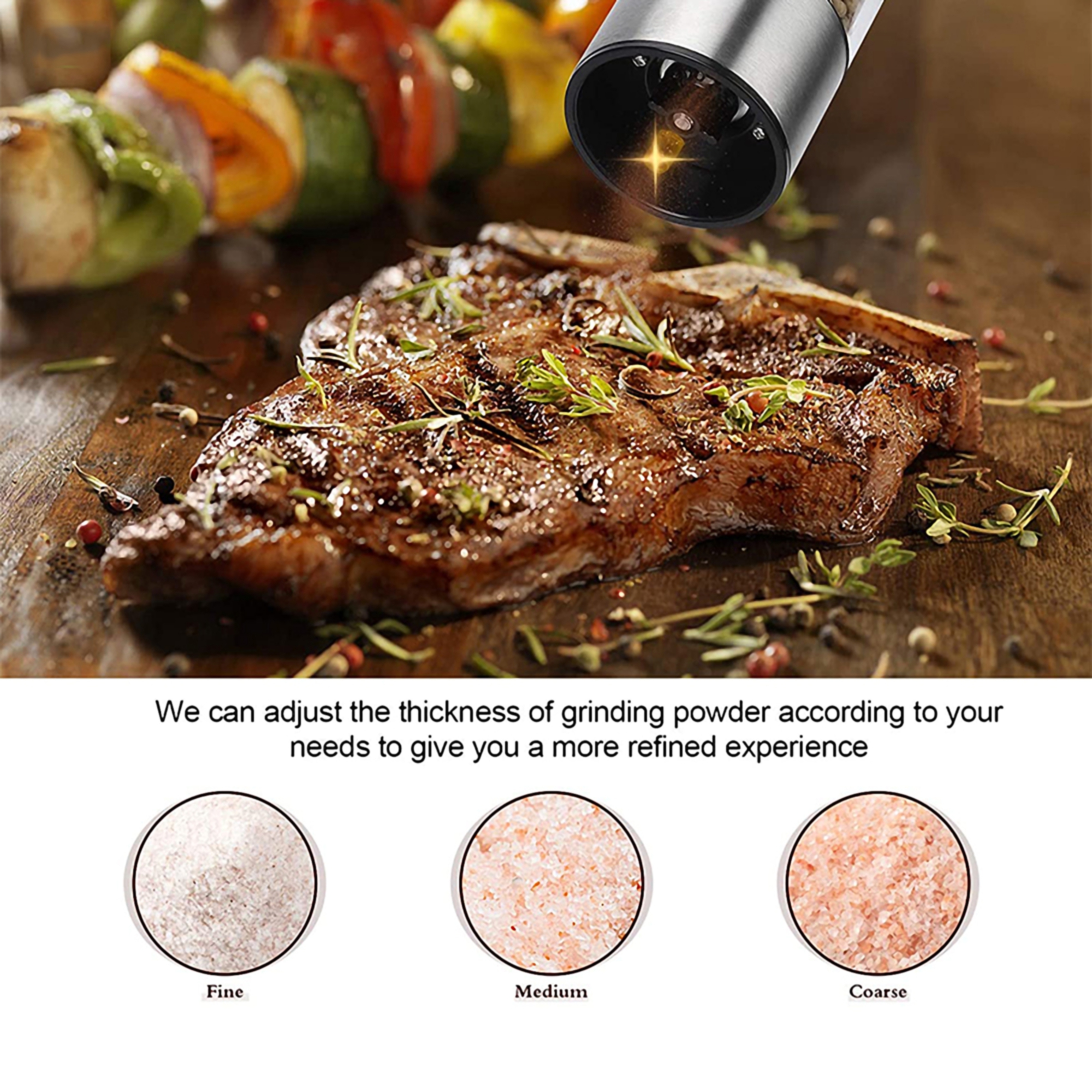 Electric Salt and Pepper Mill Set 5